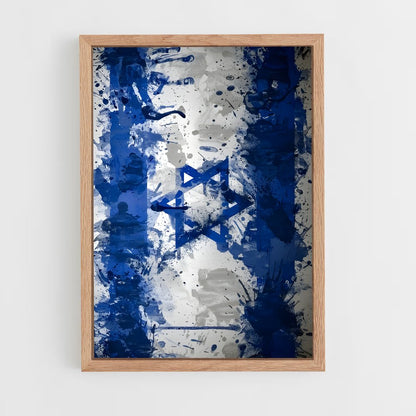 ap-israel flag-3 cadre Bois clair