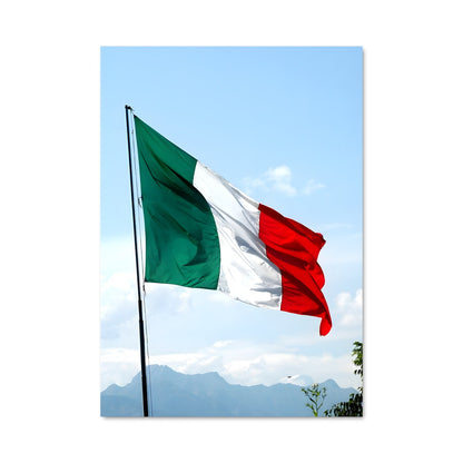 Poster Alpes en Drapeau