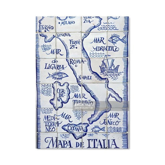 Poster Capri en Mosaïque