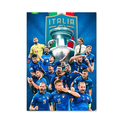 Poster Gli Azzurri en Action