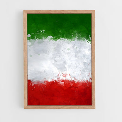 ap-italy flag-3 cadre Bois clair