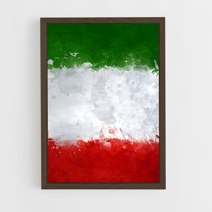 ap-italy flag-3 cadre Bois foncé