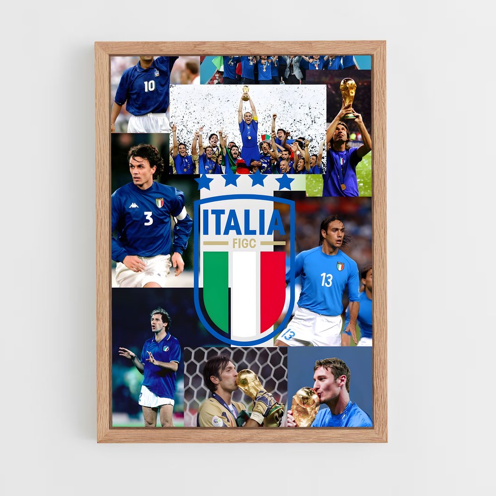 ap-italy national football team-3 cadre Bois clair