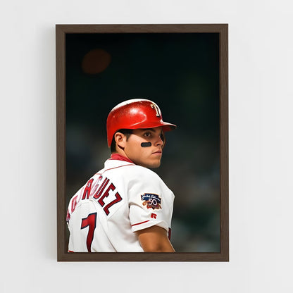 ap-ivan rodriguez-2 cadre Bois foncé