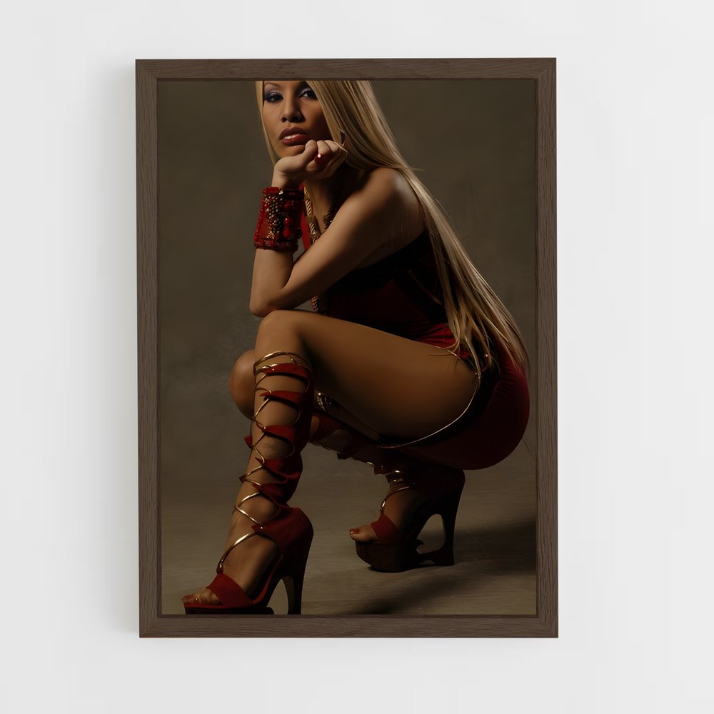 ap-ivy queen-1 cadre Bois foncé