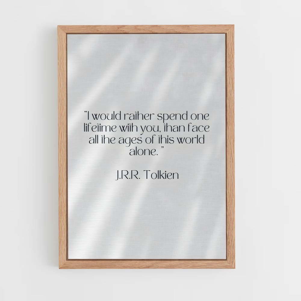 ap-j r r tolkien-9 cadre Bois clair
