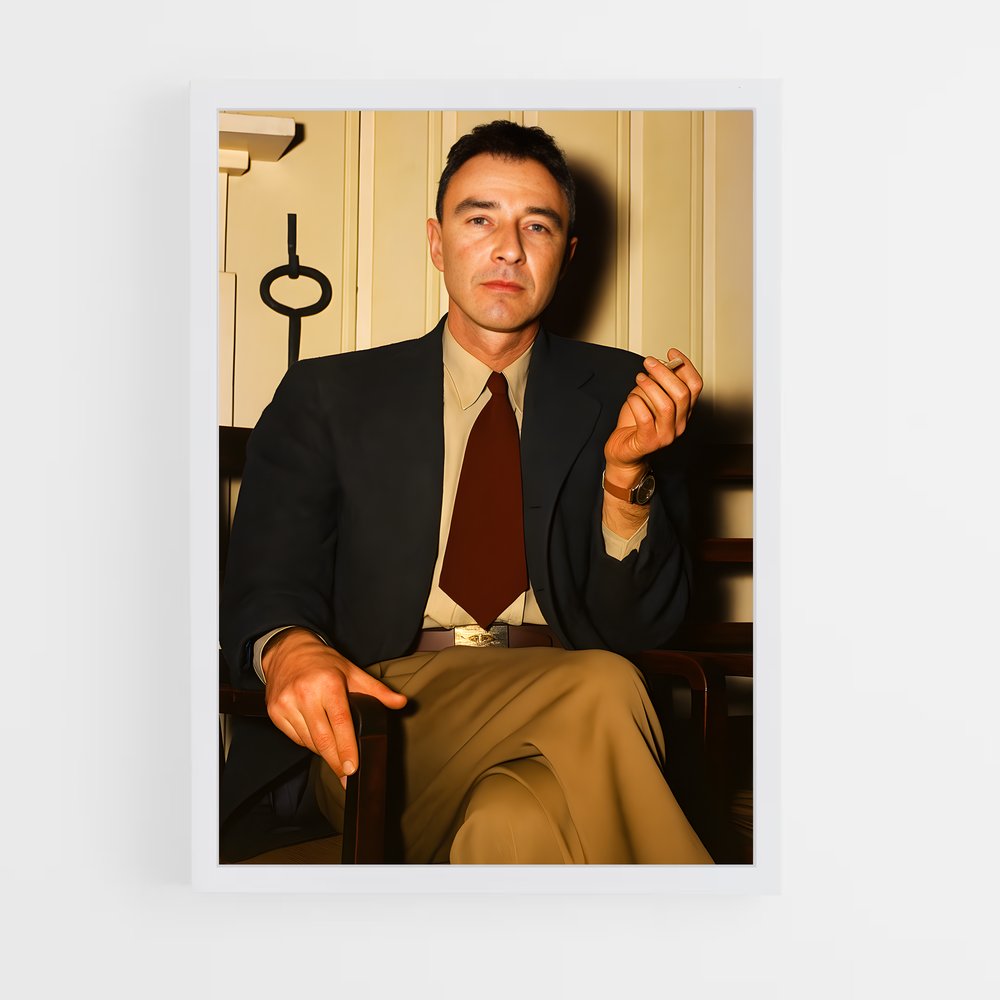 ap-j robert oppenheimer-3 cadre Blanc