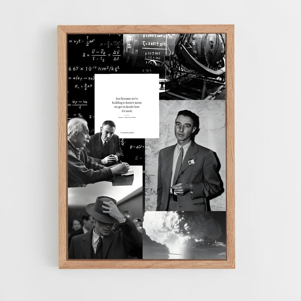 ap-j robert oppenheimer-4 cadre Bois clair