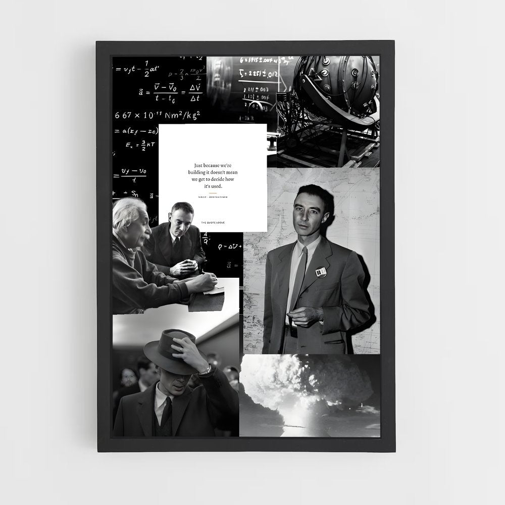 ap-j robert oppenheimer-4 cadre Noir