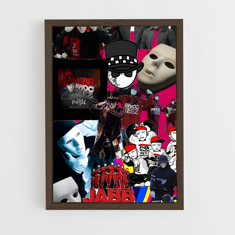 ap-jabbawockeez-1 cadre Bois foncé