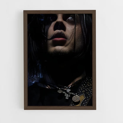 ap-jack white-3 cadre Bois foncé