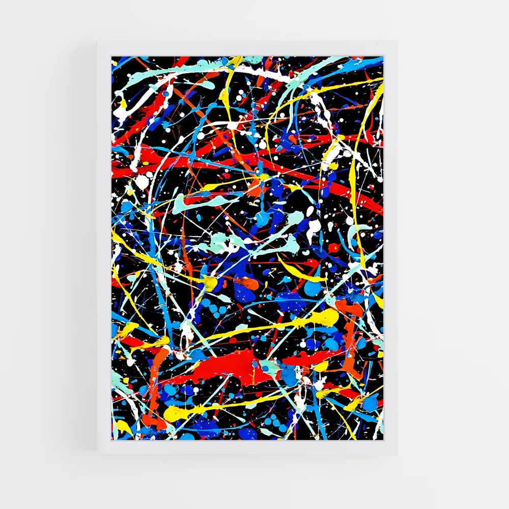 ap-jackson pollock-2 cadre Blanc