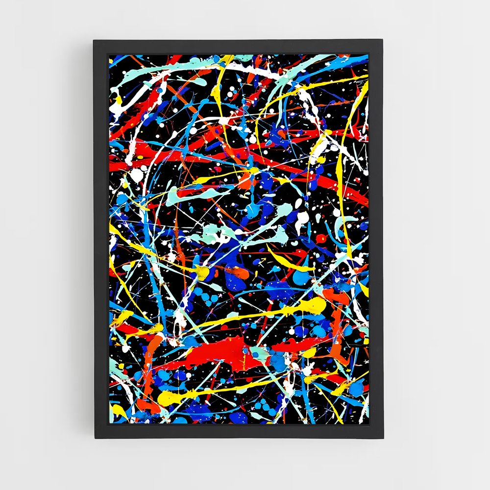 ap-jackson pollock-2 cadre Noir