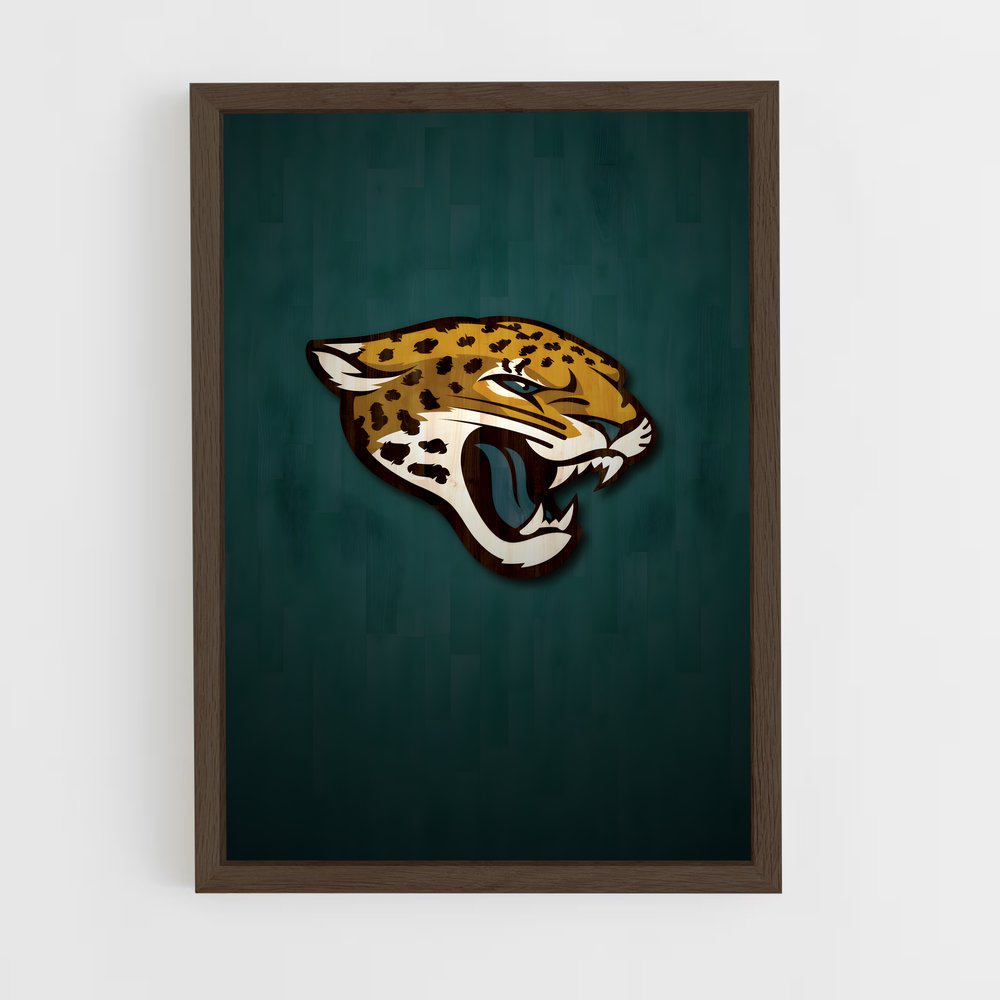 ap-jacksonville jaguars-3 cadre Bois foncé