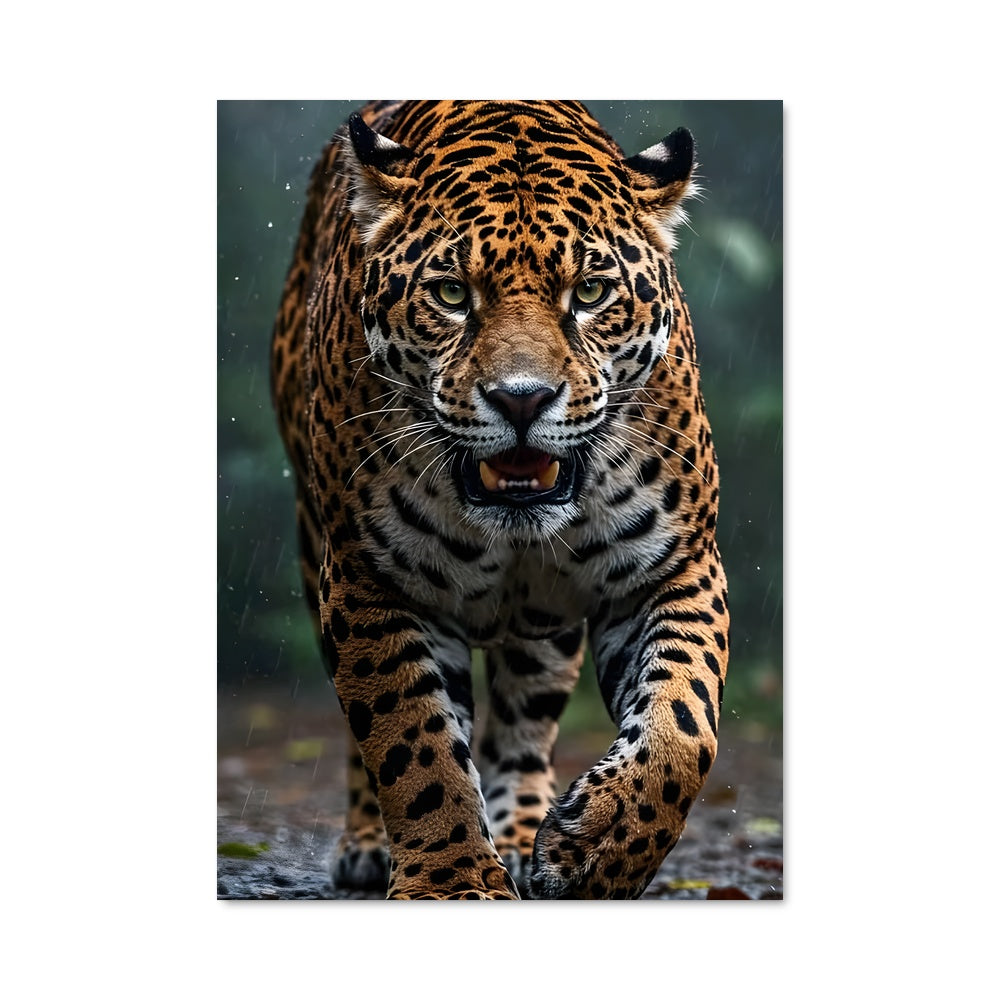 Poster Jaguar Pluvieux