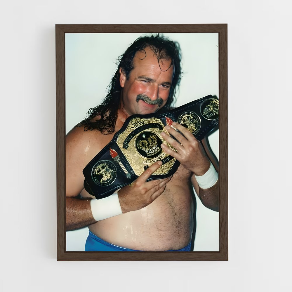 ap-jake the snake roberts-1 cadre Bois foncé