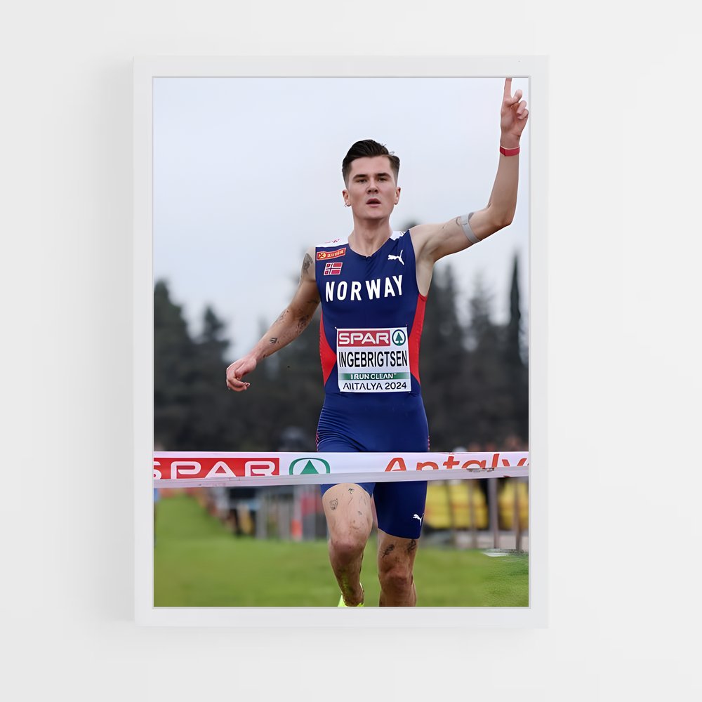 ap-jakob ingebrigtsen-3 cadre Blanc