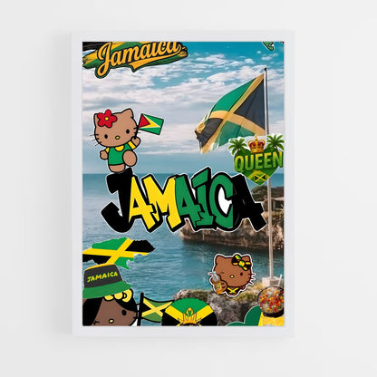 ap-jamaica flag-3 cadre Blanc