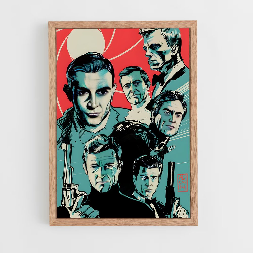 ap-james bond-9 cadre Bois clair