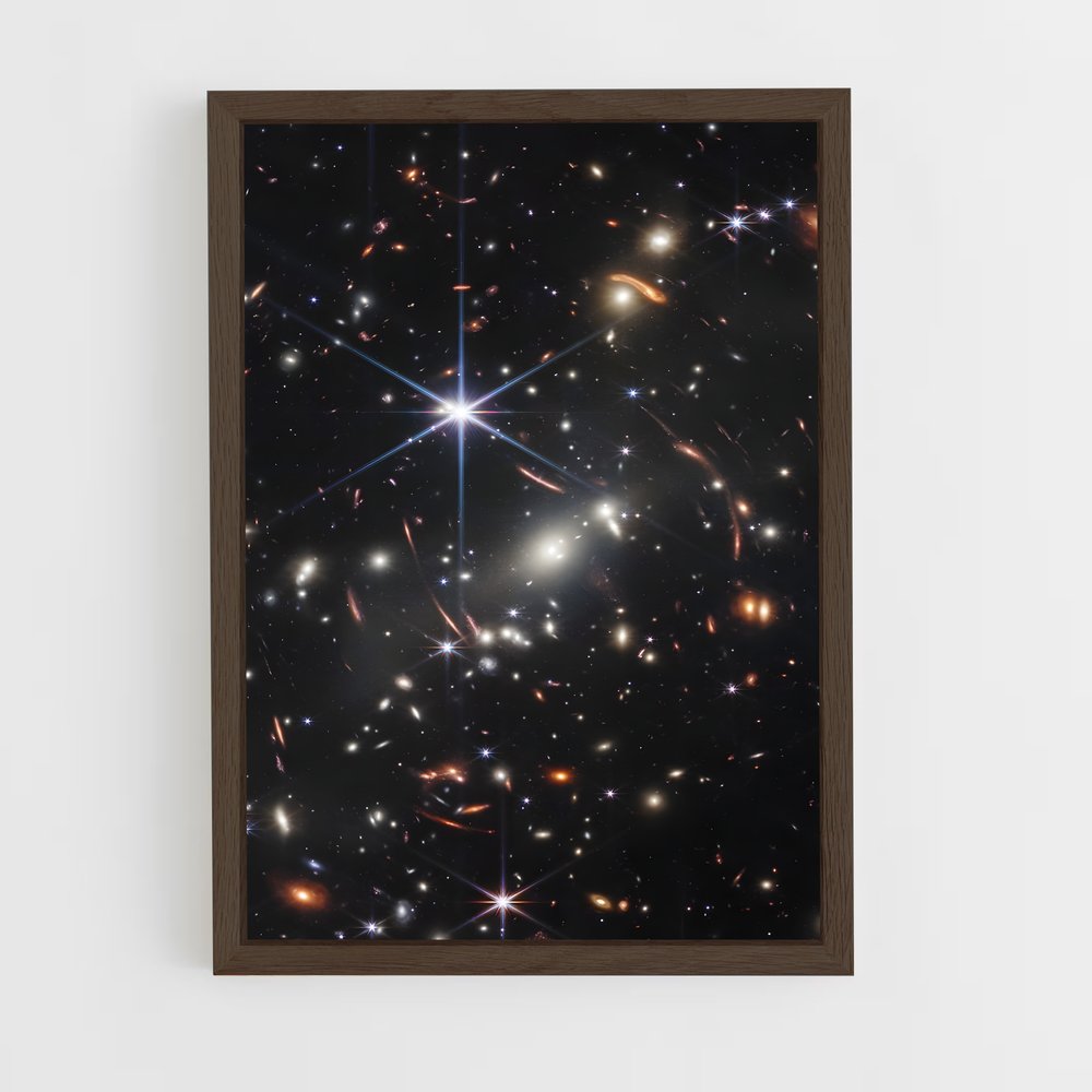 ap-james webb telescope-16 cadre Bois foncé