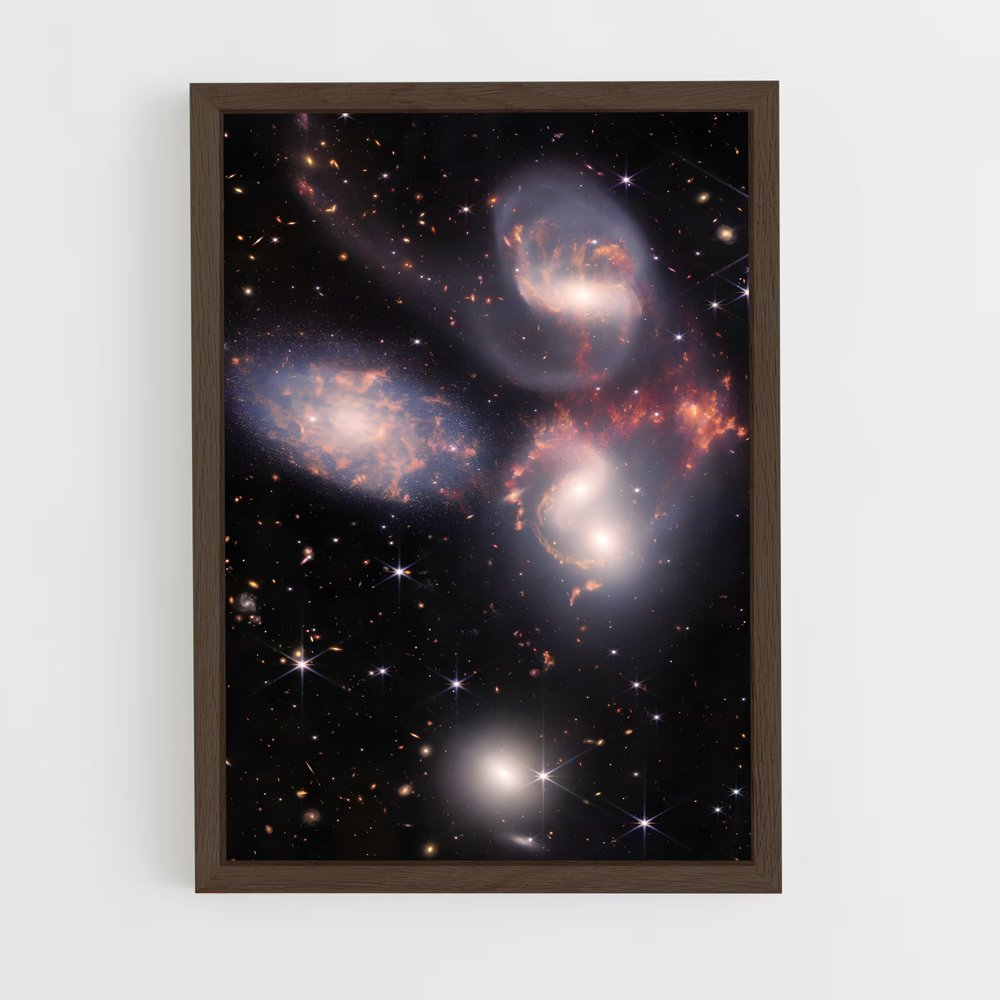 ap-james webb telescope-20 cadre Bois foncé