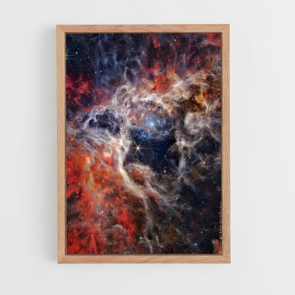 ap-james webb telescope-4 cadre Bois clair