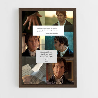 ap-jane austen-4 cadre Bois foncé
