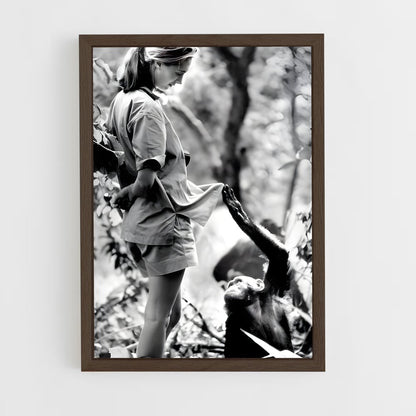 ap-jane goodall-3 cadre Bois foncé
