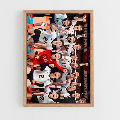 ap-japan national volleyball team-3 cadre Bois clair