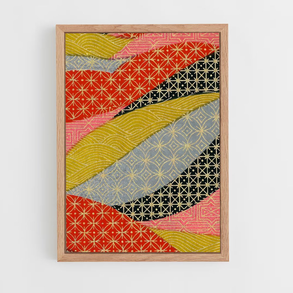 ap-japanese patterns-6 cadre Bois clair