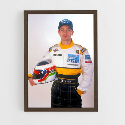 ap-jarno trulli-3 cadre Bois foncé