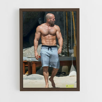 ap-jason statham-8 cadre Bois foncé