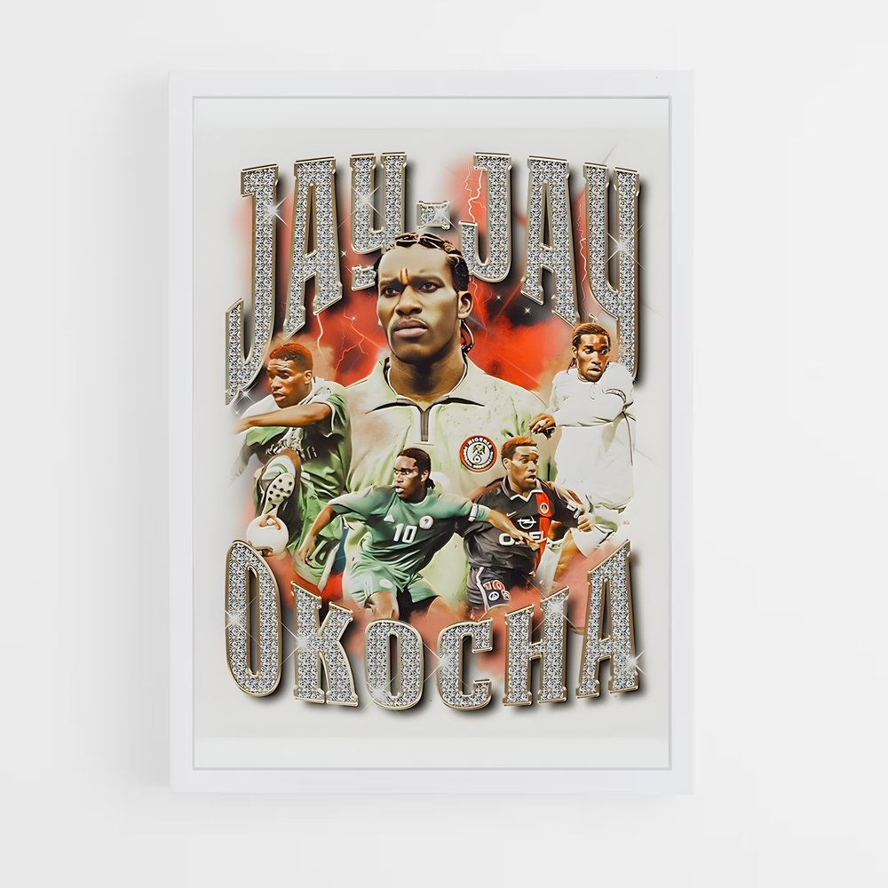 ap-jay-jay okocha-9 cadre Blanc