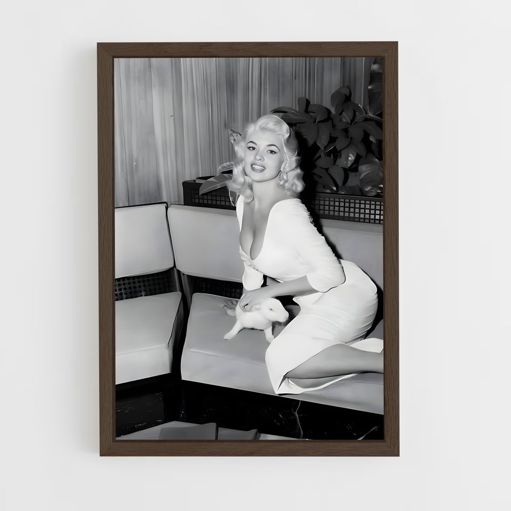 ap-jayne mansfield-6 cadre Bois foncé