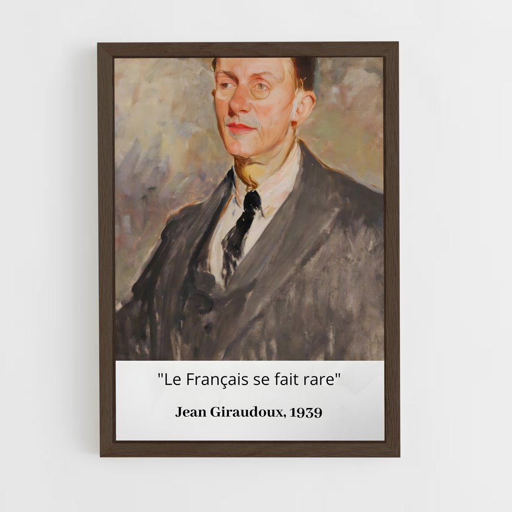 ap-jean giraudoux-1 cadre Bois foncé