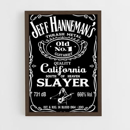 ap-jeff hanneman-4 cadre Bois foncé