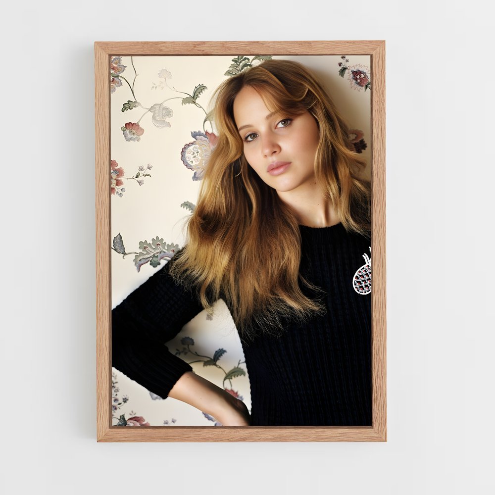 ap-jennifer lawrence-10 cadre Bois clair