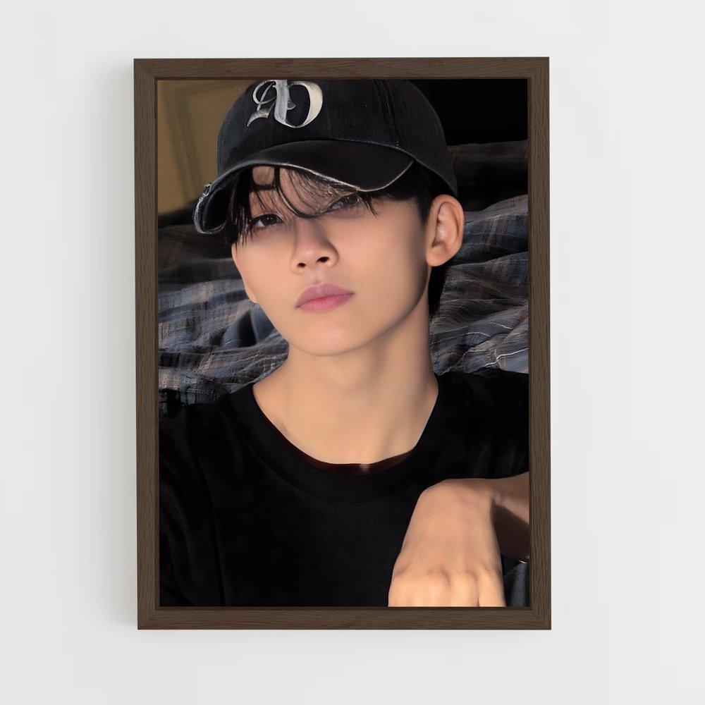 ap-jeonghan-7 cadre Bois foncé
