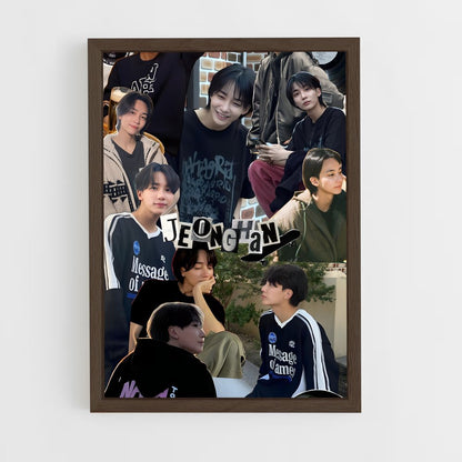 ap-jeonghan-9 cadre Bois foncé
