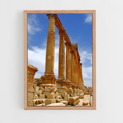 ap-jerash ruins-1 cadre Bois clair