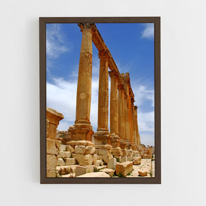 ap-jerash ruins-1 cadre Bois foncé
