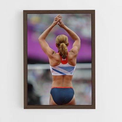ap-jessica ennis-hill-11 cadre Bois foncé