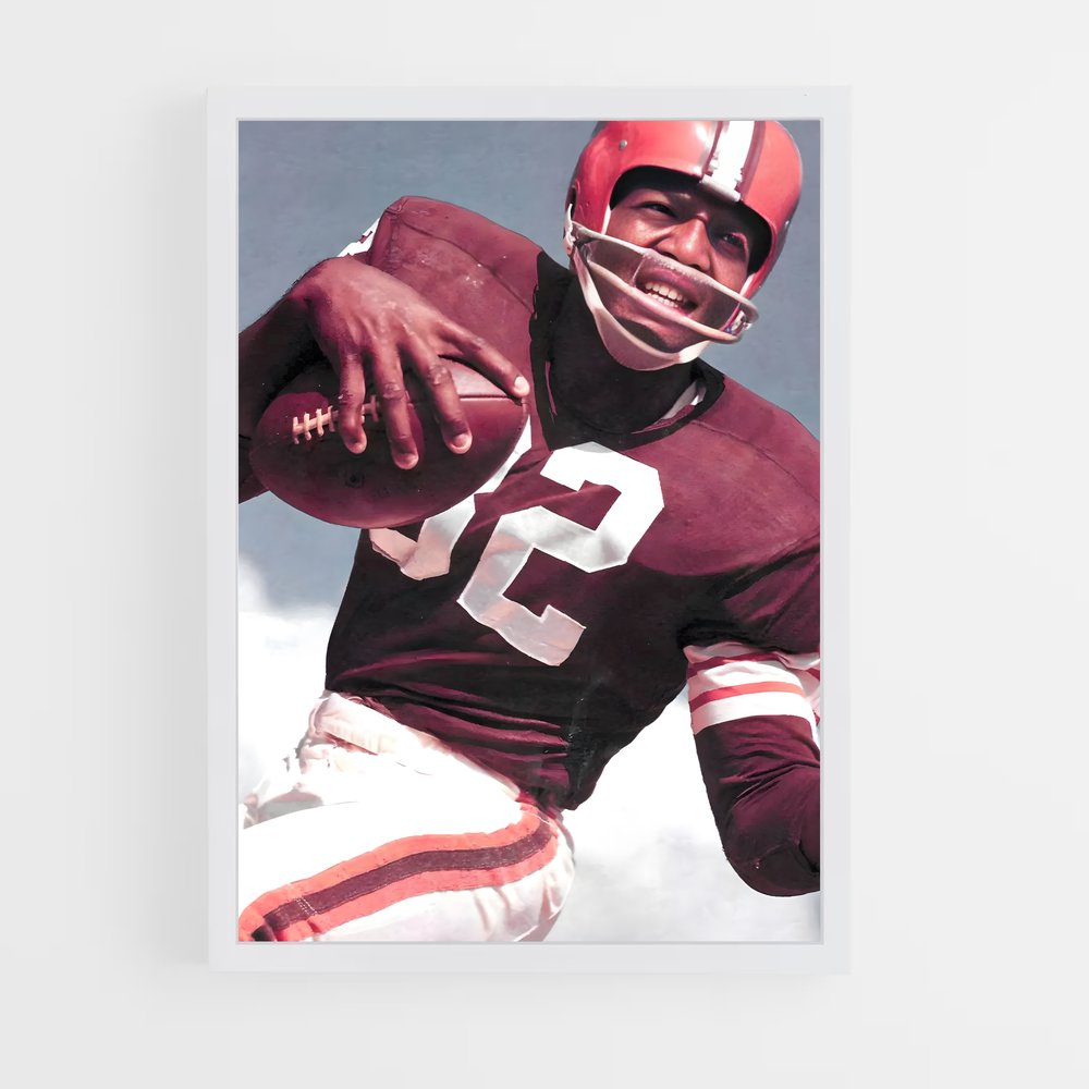 ap-jim brown-1 cadre Blanc