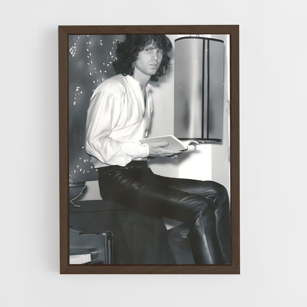 ap-jim morrison-1 cadre Bois foncé