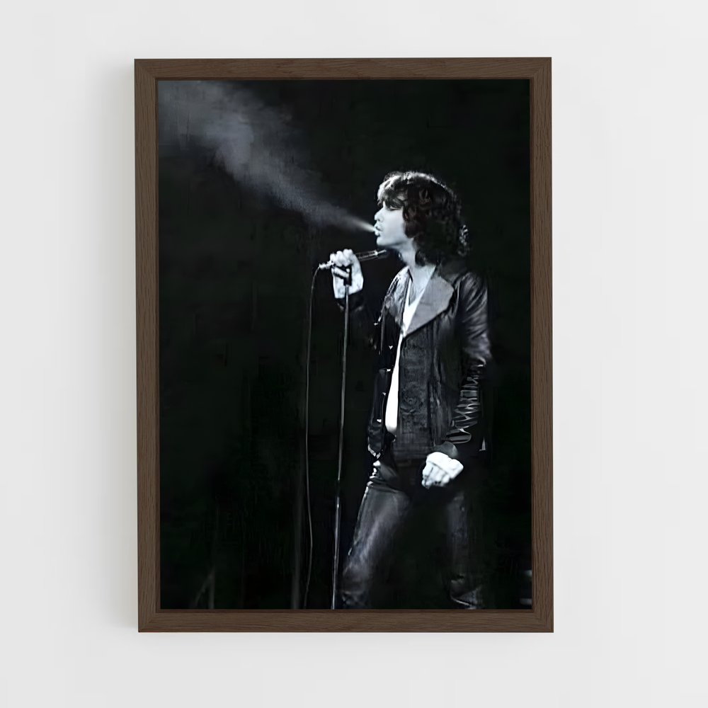 ap-jim morrison-8 cadre Bois foncé