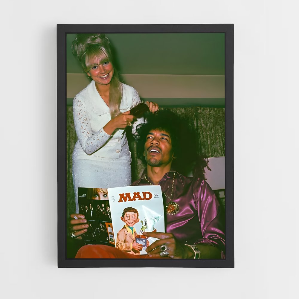 ap-jimi hendrix experience-4 cadre Noir