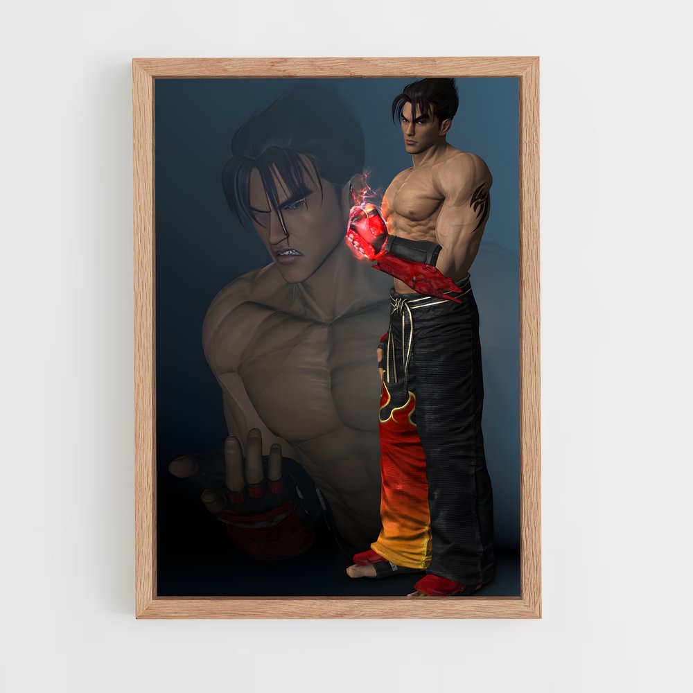 ap-jin kazama-5 cadre Bois clair
