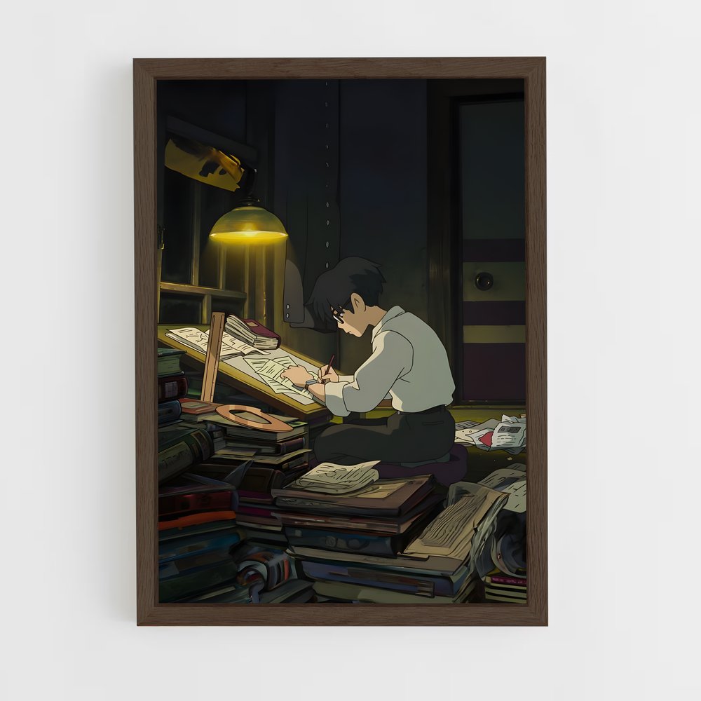 ap-jiro horikoshi-1 cadre Bois foncé