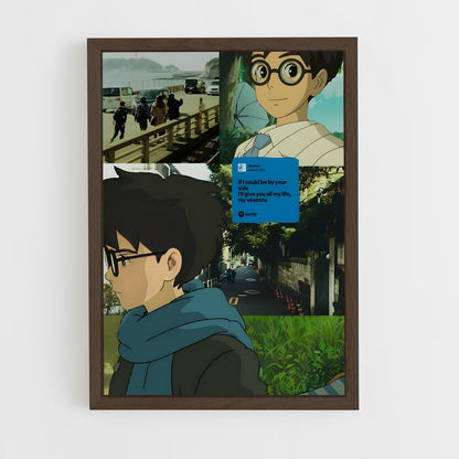 ap-jiro horikoshi-2 cadre Bois foncé