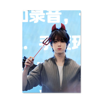 Poster Parapluie Rouge